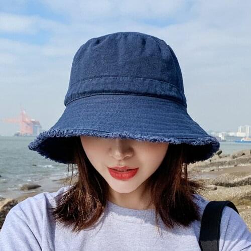 Fashion Summer UV Protection Bucket Hats Women Retro Tassel Beach Caps For Lady Sun Hat Outdoor Korean Fisherman Hats