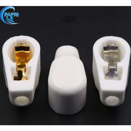 PAPRI 2PCS 807 FU7 FU25 6146B 24A Ceramic 9MM ANODE Gold Plated Vacuum Tube Cap/grip Cap Audio HIFI DIY Tube Amplifier