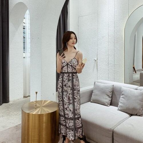 Suspender Dress Summer Dress New Beautiful Mesh Bead Piece Embroidery Lace Splicing High Waist Buttock Pencil Dresses Womans