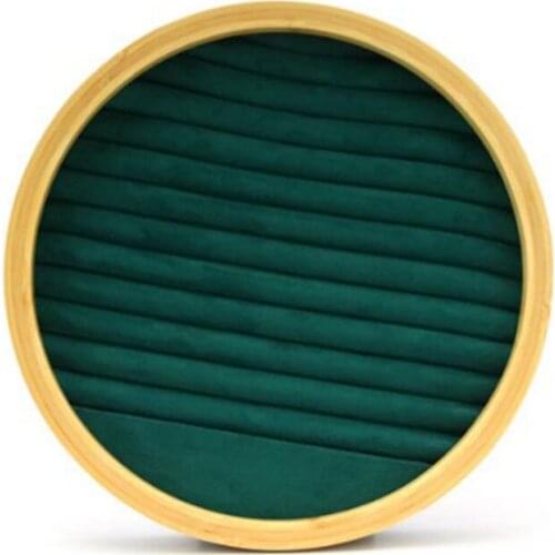 Bamboo and Wood Jewelry Stand, Microfiber Flannel Ring Tray, Window Jewelry Display Stand, Bracelet Tray, Earring Tray