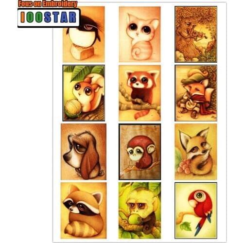 Full Square/Round Diamond DIY 5D Diamond Cross Stitch Embroidery Cartoon Picture Mosaic Rhinestone Decoration Sticker Series