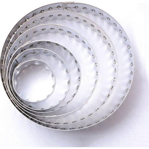 2016 New Hot Christmas DIY Metal Round Mold Cake Cutters Set Cake Decoration Fondant Tools for Baking Kitchen Confeitaria A381