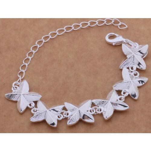 SL-AH080 Wholesale Silver Color Gift Women Lady Nice High Quality Fashion Jewelry Luxury Goods Clover /beqajvxa Adpaiuwa
