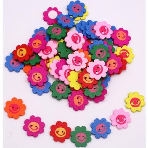 Mix Smiling Face Adhesive Stickers Wood Carving Handicrafts Refrigerator Wall Decoration DIY Wedding Party Clothing Supplies