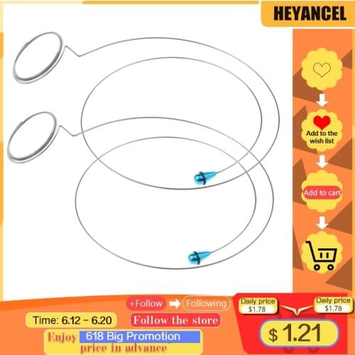 2Pcs Head-Mounted Magnifying Glass Steel Ring Watch Magnifying Glass Accessories Watch Part Repair Tool for Watchmaker