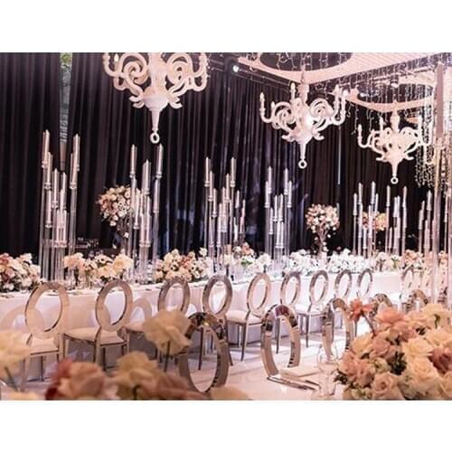 Wedding table decoration centerpiece 10 arms crystal candelabra votive holder candle holders for wedding stage senyu79