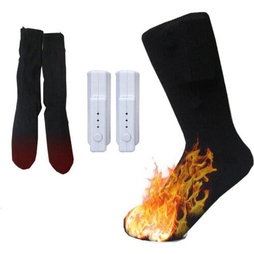 Warm Cotton Electric Shifting Socks Temperature Controllable Heated Thermal Socks Rechargeable Lithium Battery Winter Foot Warme