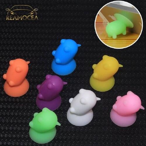 Reamocea Cute Pig Universal Sucker Mini Silicone Kawaii Cartoon Toy Bracket Lazy Base Stand Support For Smartphone Mobile Phone