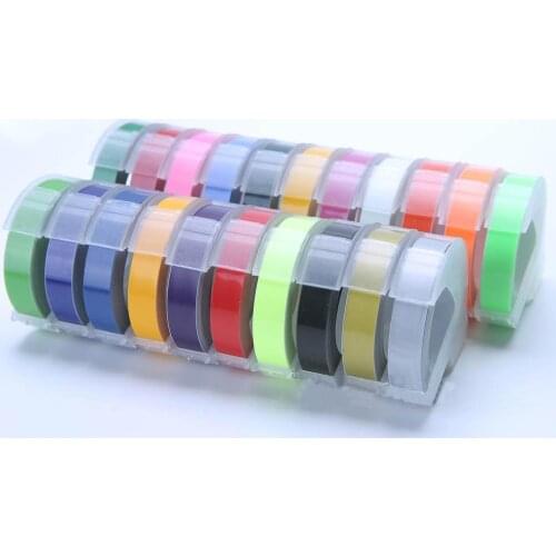 Printer Label Maker Tape 9mm 3D Embossing Manual Operation Suitable for DYMO1610 Motex1540 Stickers Printer