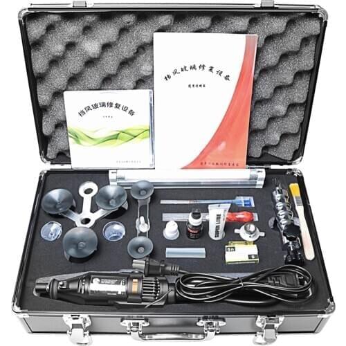 Windshield Crack Repair Car Front Professional Accessories Toolbox Stainless Steel Vacuum Injection Pump