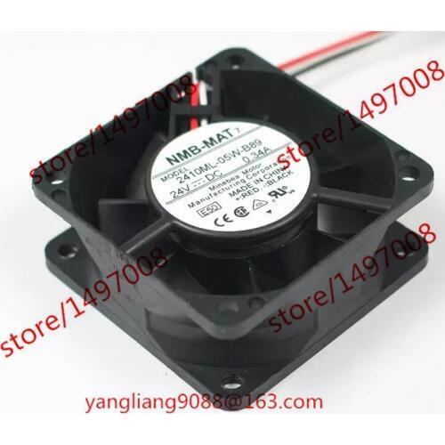 NMB-MAT MB 2410ML-05W-B89 E50 DC 24V 0.34A 60X60X25mm Server Cooling Fan