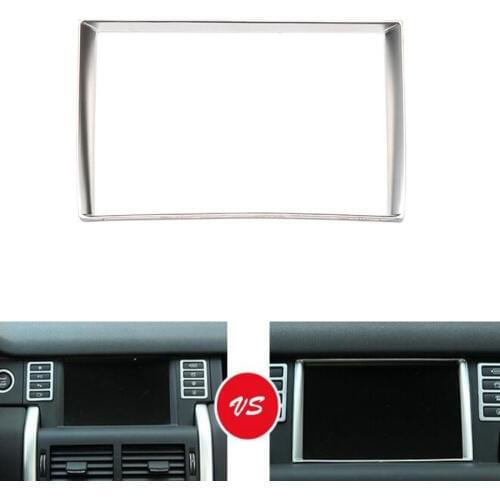 YAQUICKA Car Front GPS Dashboard Navigation Guide Sticker Frame Cover Trim Styling For Land Rover Discovery Sport 2015 2016