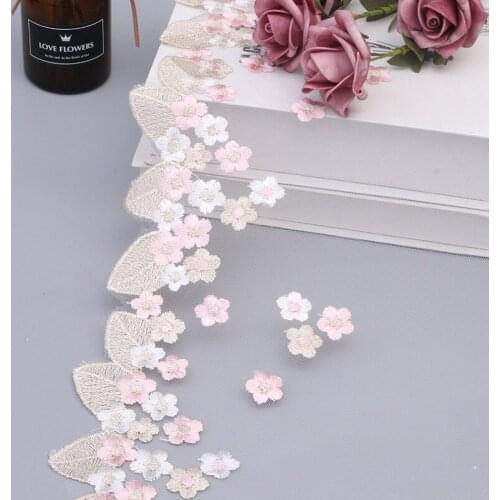 1Yards Lace Embroidery Guipure Lace Ribbon 16.8cm Flower Lace Fabric Sewing Trim Dress Accessories Clothes dentelle encajes FR10