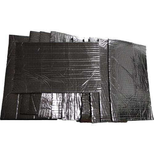 12PCS 5mm Car Firewall Sound Deadener Heat Shield Insulation Audio Noise Insulation Deadening Material Mat Pad