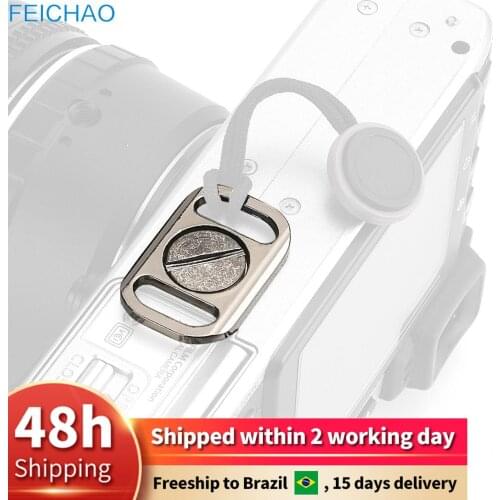 1x Quick Release Plate Bottom 1/4" Screw Mount Adapter SLR Camera Wristband Neck Shoulder Strap Safety Conversion Buckle Parts