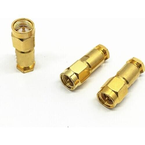 2pcs Adapter SMA Male Plug Clamp RG316 RG174 RG179 LMR100 Cable RF connector wholesale