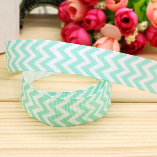 7/8'' Free shipping chevron printed grosgrain ribbon hair bow headwear party decoration wholesale OEM 22mm H4539