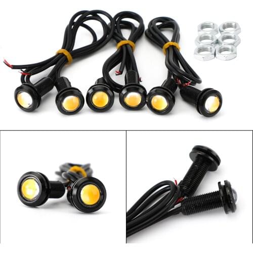 Artudatech 6x Front Grille Bumper Grill Hood Amber LED Lights For Dodge RAM 1500 2500 3500 Car Accessories