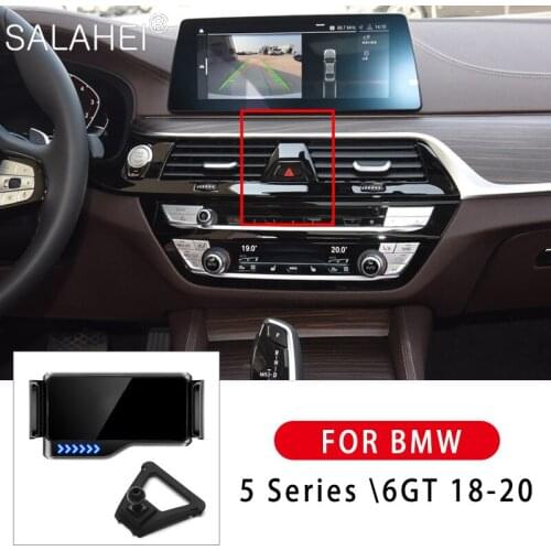 This Is One Car Phone Holder Electric Mobile Phone Holder Anti-Shake Silent GPS Support Holder For BMW 5 Series 6 GT 2018-2020