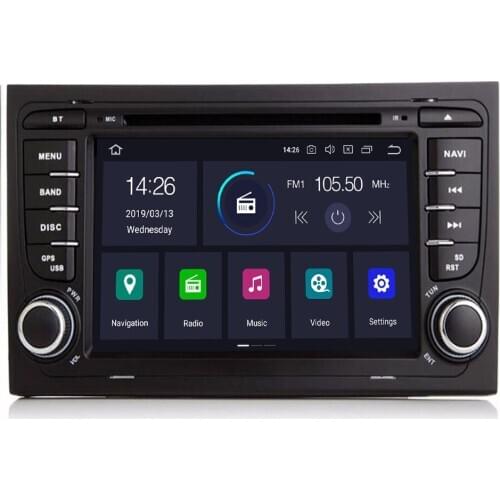 DSP 4G 64G Android 10 IPS Car DVD PLAYER For AUDI A4 GPS IPS stereo multimedia navigation RADIO RECEIVER tape recorder
