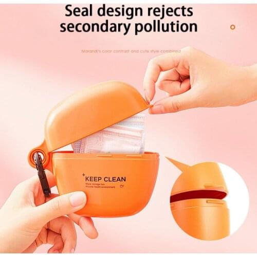 Large-capacity Portable Mask Storage Box Earphone Data Cable Moisture-proof Storage Box Sealed Dust-proof Storage Box