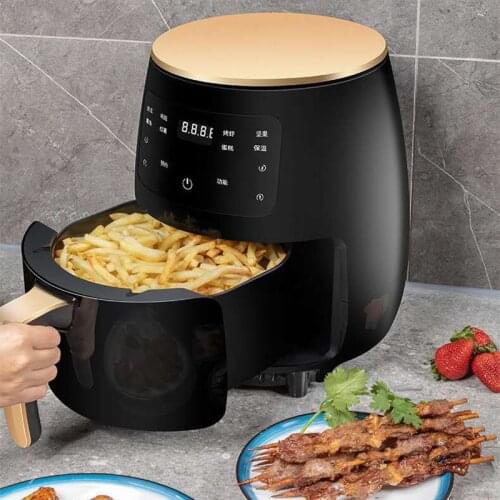 Home Air Fryer Intelligent Automatic Fried Chicken Fries Machine Touch Screen 4.5L Large Capacity Kitchen Electric Fryer