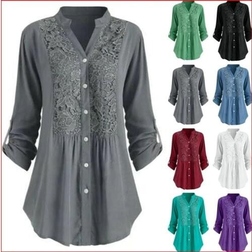 Gefevoqe Womens Long Shirts