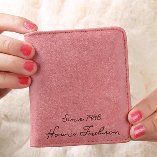 Fashion Women Wallet Pouch Letter Print Wallet Bag Leather Cover Case Cute Girl Card Holder Photo Clip Money SD Card Storage Bag