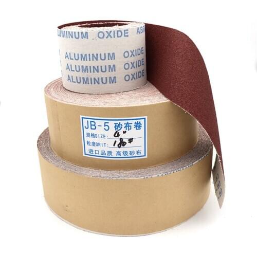 JB-5 Sandpaper Roll Soft Emery Cloth 80 120 150 180 240 320 400 600 Grit For Furniture, Metal Polishing