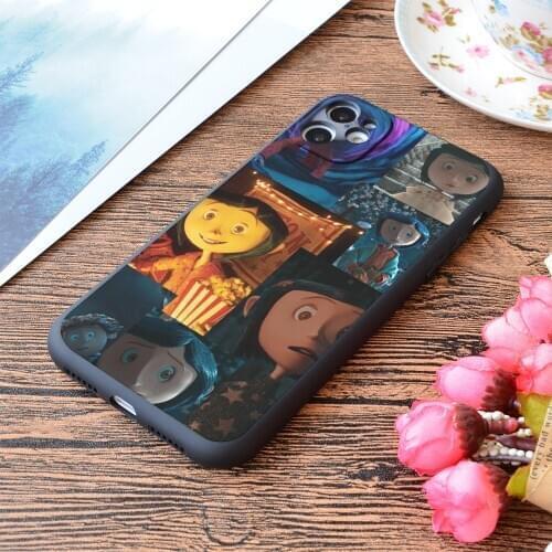 For iPhone Another Coraline Collagee Print Soft Matt Apple iPhone Case