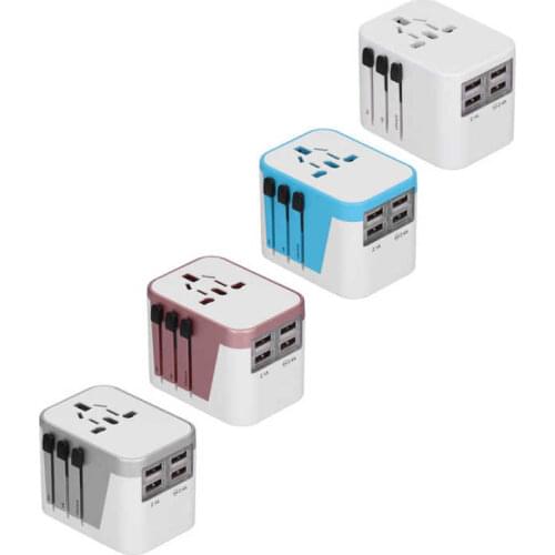 Meat Cutter Fleischwolf International Power Adapter Travel Plug with 4 USB Ports for UK EU US JP AU CN 100~240V Home