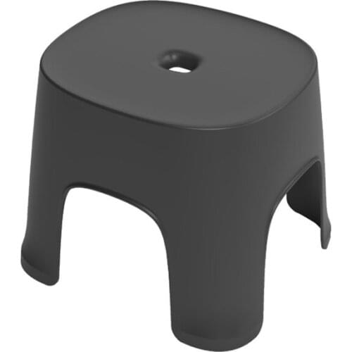 Small Bench Anti-Skid Coffee Table Plastic Simple Stool Adult Thickening ChildrenS Stool For Shoes Short Stool Black