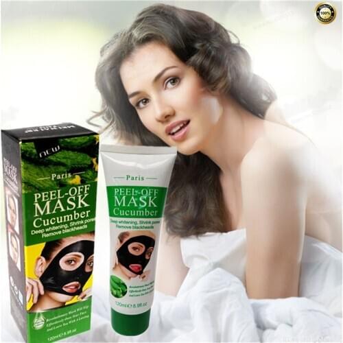 Cucumber whitening skin Facial mask Peel off Skin Whitening Anti wrinkle Anti Aging high-quality face pack 120ML