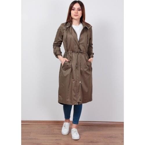 Hood Overhang Trench-Khaki