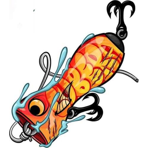 Popper Cubera Fish Lure Car Sticker Waterproof Scratch-proof Trunk Decal Car Styling Decoration Good Quality Waterproof Anti-UV