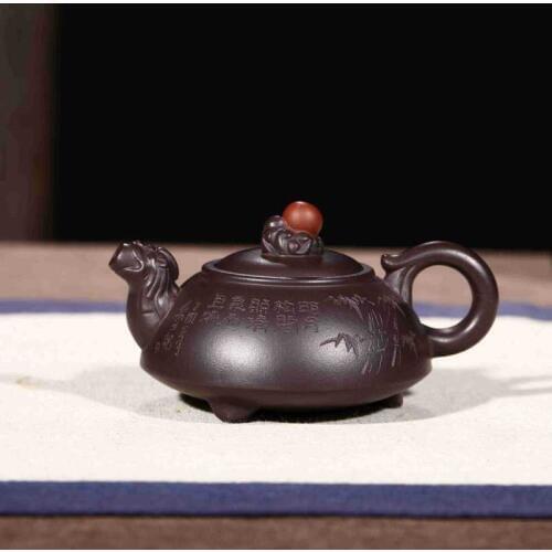 Rhyme hai pot of yixing special tea authentic famous peng-cheng gu pure manual daily provisions tea kettle
