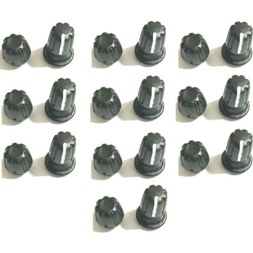 Lot 10 pair Volume Knob and Channel Selector Knob For Kenwood TK3160 TK3107 TK3207 TK3360 TK2207 KG816 NX320 Radio Walkie Talkie