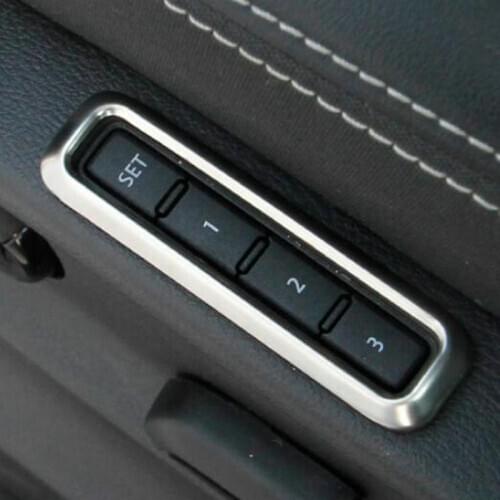 Car memory function adjustment panel stainless steel decorative frame for Skoda Kodiaq Karoq GT