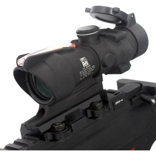 TA31 ACOG 4X32 Real Fiber Optics Red Dot Illuminated Chevron Glass Reticle Optical Scope Hunting Optic Sight 3D Letter Mark