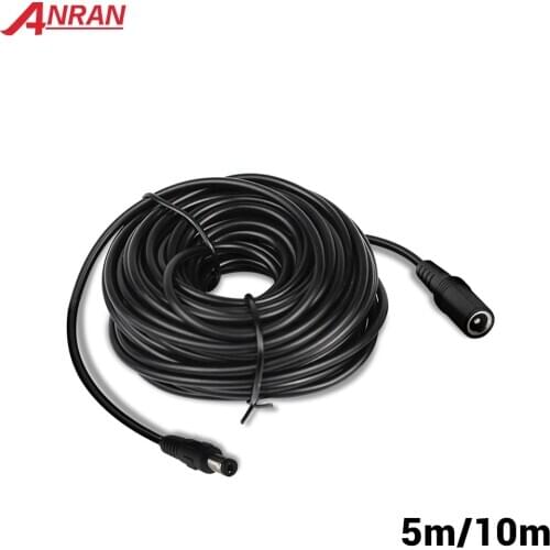 5M 10M Power Extension Cable 5.5mm x 2.1mm DC Standard Cord for CCTV Security Camera