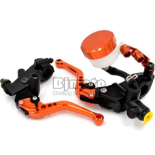 Universal CNC 7/8" 22mm Brake Master Cylinder Clutch Reservoir Levers Motorcycle Accessories 125cc-400cc Scooter Pump Hydraulic