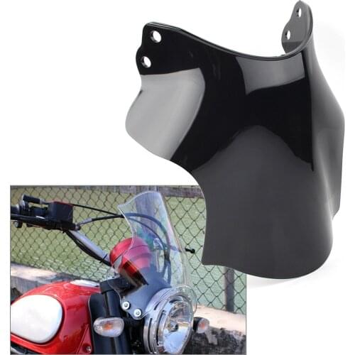 Motorcycle ABS Windshield Windscreen Wind Deflector for DUCATI SCRAMBLER 800 2015 2016 2017 2018 2019 2020 Black