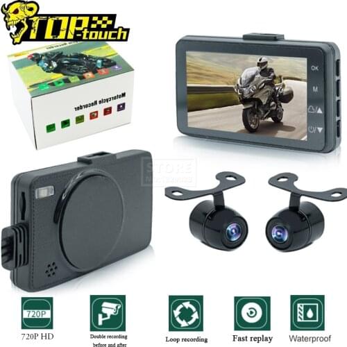 Motorcycle Camera 720P DVR For Motorcycle Moto Recorder Special Dual-track Front Rear Recorder Front And Rear Dual Lenses Cam