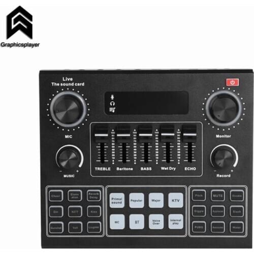 New Audio Studio External Live Sound Card 3.5mm Microphone Headset Live Broadcast Bluetooth Sound Adapter for PC Computer mobil