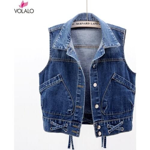 Женские короткие жилеты VOLALO China At AliExpress
