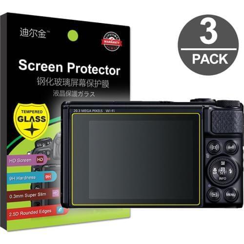 3x Tempered Glass Screen Protector for Canon Powershot SX60 SX70 SX740 SX730 SX720 SX710 SX620 SX610 HS