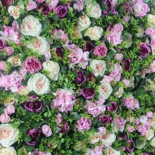 SPR factory Free Shipping 10pcs/lot high quality 3D flower wall wedding backdrop artificial rose hydrangea flower arrangements