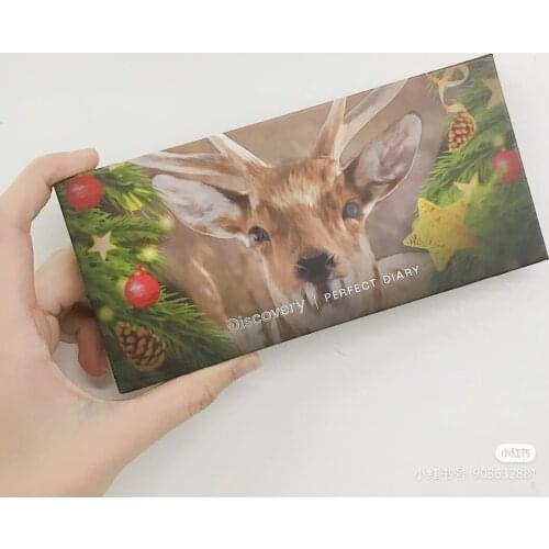 Zq PERFECT DIARY Eye Shadow Plate Red-Crowned Crane Deer Plate Koi Animal Makeup Eye Makeup