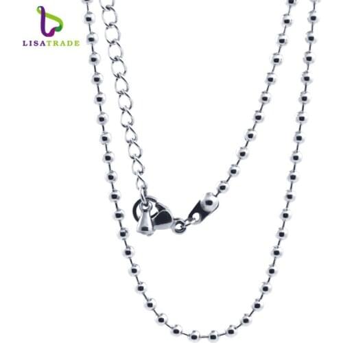 10pcs/lot ! Ball chains necklace for moneda pendant/ coin locket 2.4mm width 80cm length 316 stainless steel MICH01*10
