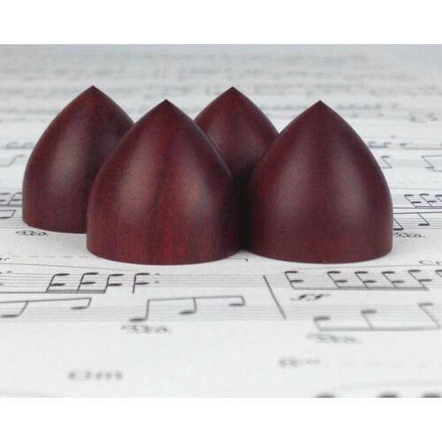4pcs Rosewood wood Cone shock absorber balance Speaker shock amplifier spikes rack CD player feet Dia. 23mm